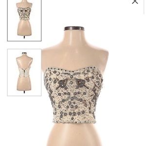 kimchi blue crop top sequinsize xs